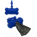 Doggie Waste Bag Dispenser - Bone Shaped - Blue